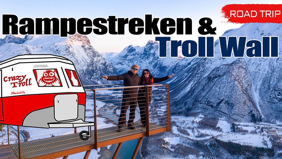 'Video thumbnail for Road Trip to Åndalsnes Rampestreken and Troll Wall Norway'