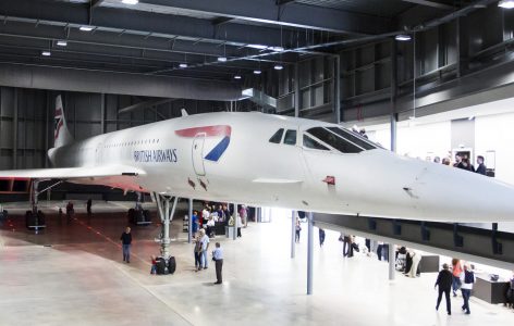 Guests look around Concorde at Aerospace Bristol. 16 August 2017. Copyright Adam Gasson. All rights reserved. All images must be credited Adam Gasson / Aerospace Bristol; Adam Gasson; 20170816; U.K, Bristol,