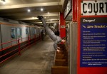 Image of New York Transit Museum host on Subway platform