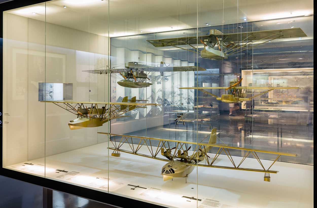 Air plane models at Dornier Museum, Friedrichshafen, Baden-Württemberg, Deutchland | Germany | Tyskland [2018]