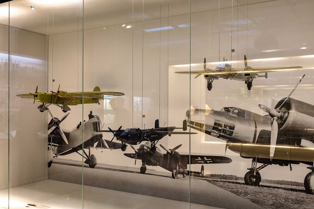 Air plane models at Dornier Museum, Friedrichshafen, Baden-Württemberg, Deutchland | Germany | Tyskland [2018]