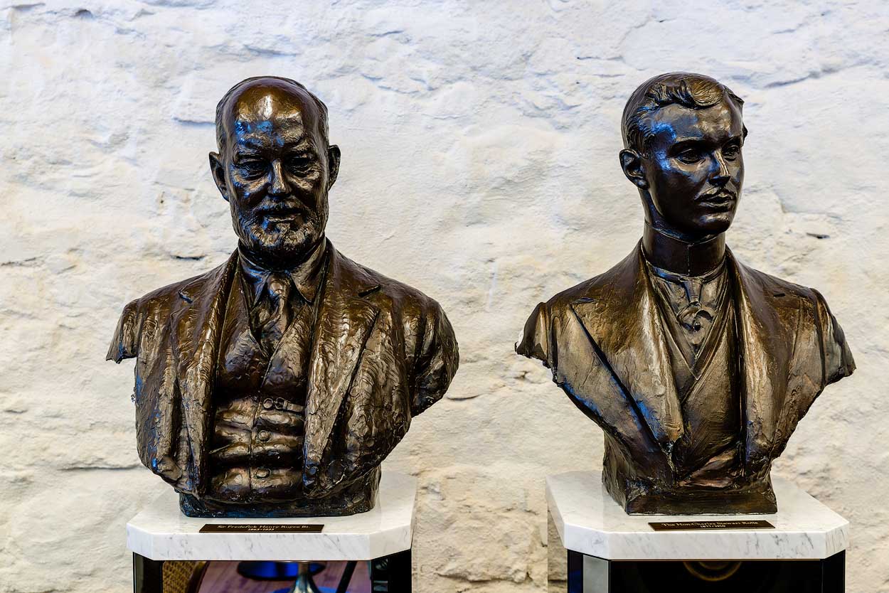 Busts of Sir Frederick Henry Royce & Charles Stewart Rolls: Rolls-Royce Museum "the World's Finest", Dornbirn, Austria | Österreich [2018]