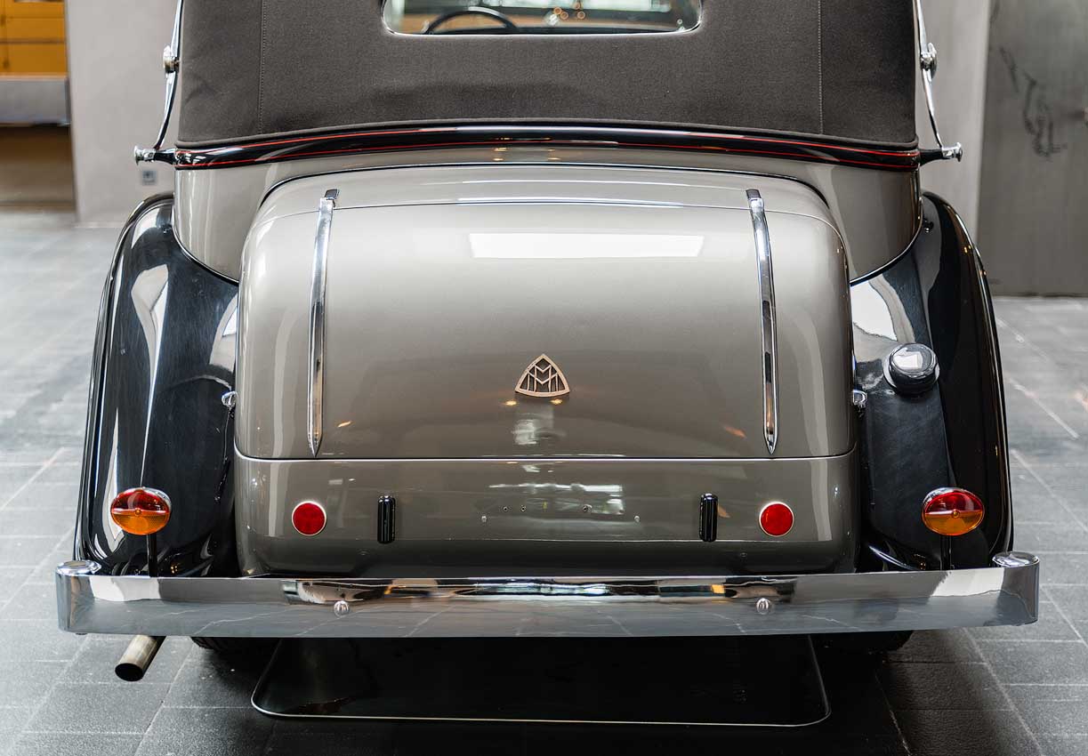 Maybach SW 38 Pullman-Cabriolet, 1937, Coachbuilder Spohn, Ravensburg: Maybach Car Museum | Museum für historische Maybach-Fahrzeuge, Neumarkt, Germany [2018]