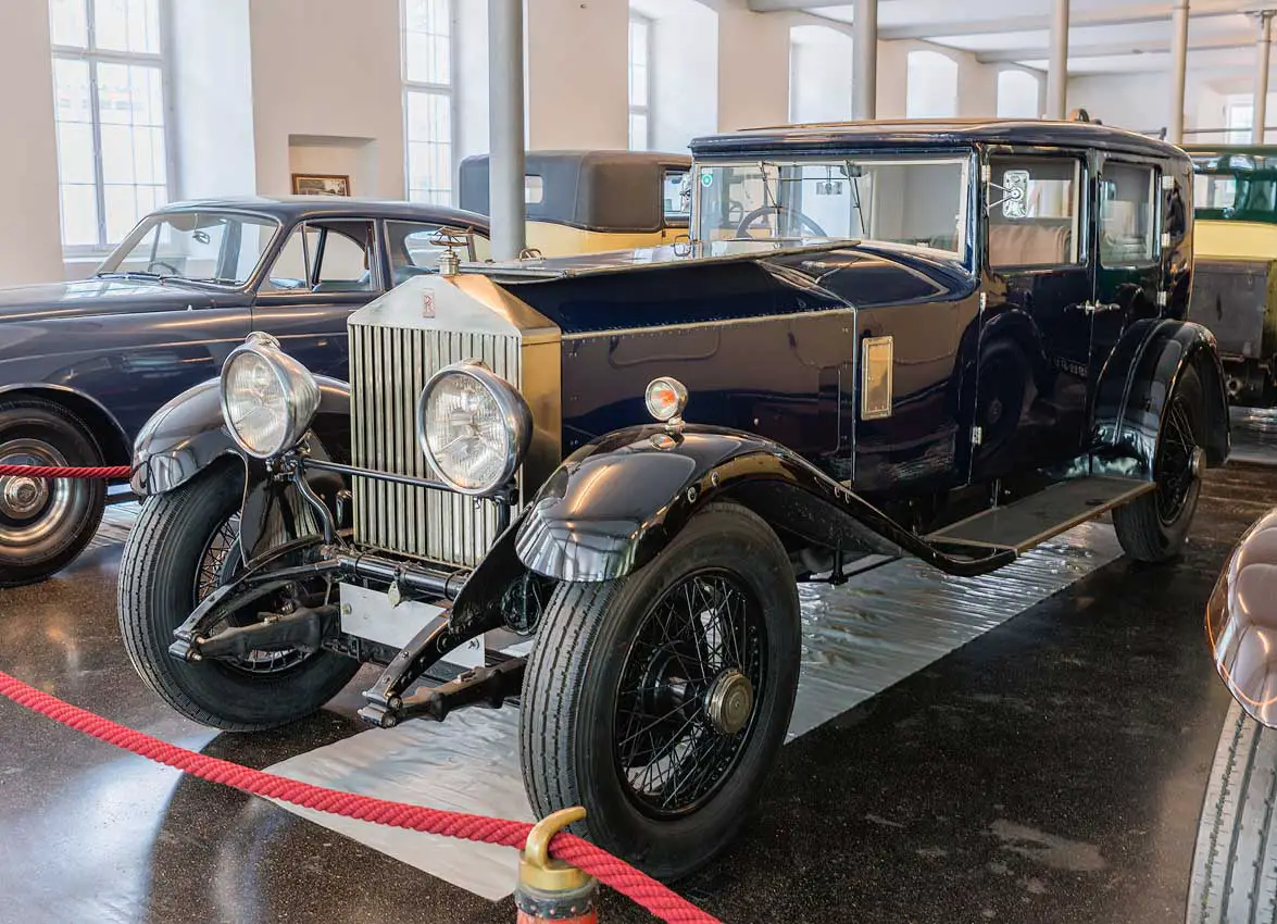 Rolls-Royce Phantom I, Four Light Sports Limousine, 1928, Coachbuilder Atcherley, UK: Rolls-Royce Automobilmuseum Vonier, Dornbirn, Austria | Österreich [2018]