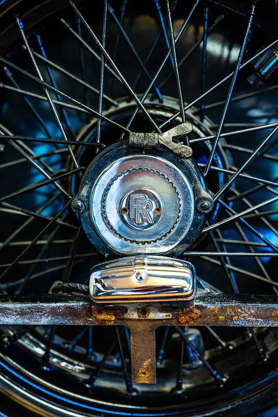 Rolls-Royce spare tyre: Rolls-Royce Museum "the World's Finest", Dornbirn, Austria | Österreich [2018]