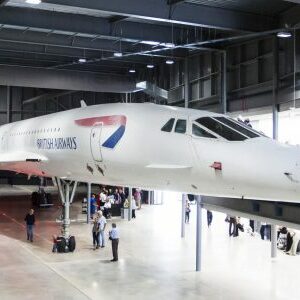 Guests look around Concorde at Aerospace Bristol. 16 August 2017. Copyright Adam Gasson. All rights reserved. All images must be credited Adam Gasson / Aerospace Bristol; Adam Gasson; 20170816; U.K, Bristol,